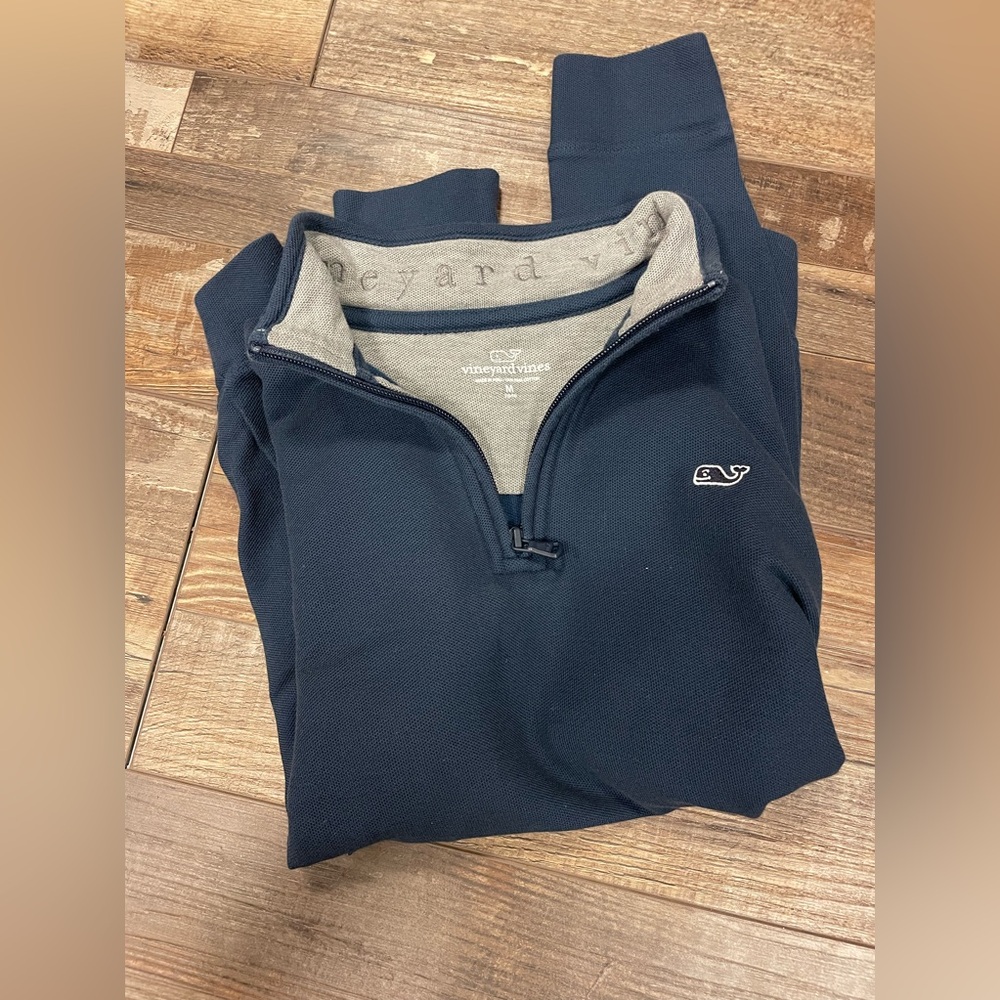 Boy’s Vineyard Vines blue Zip-Up Pullover Size M (12-14)